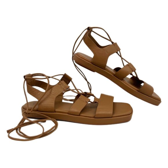 Vince Shoes - Vince Tan Gladiator Lace Up Sandals | Size 9.5